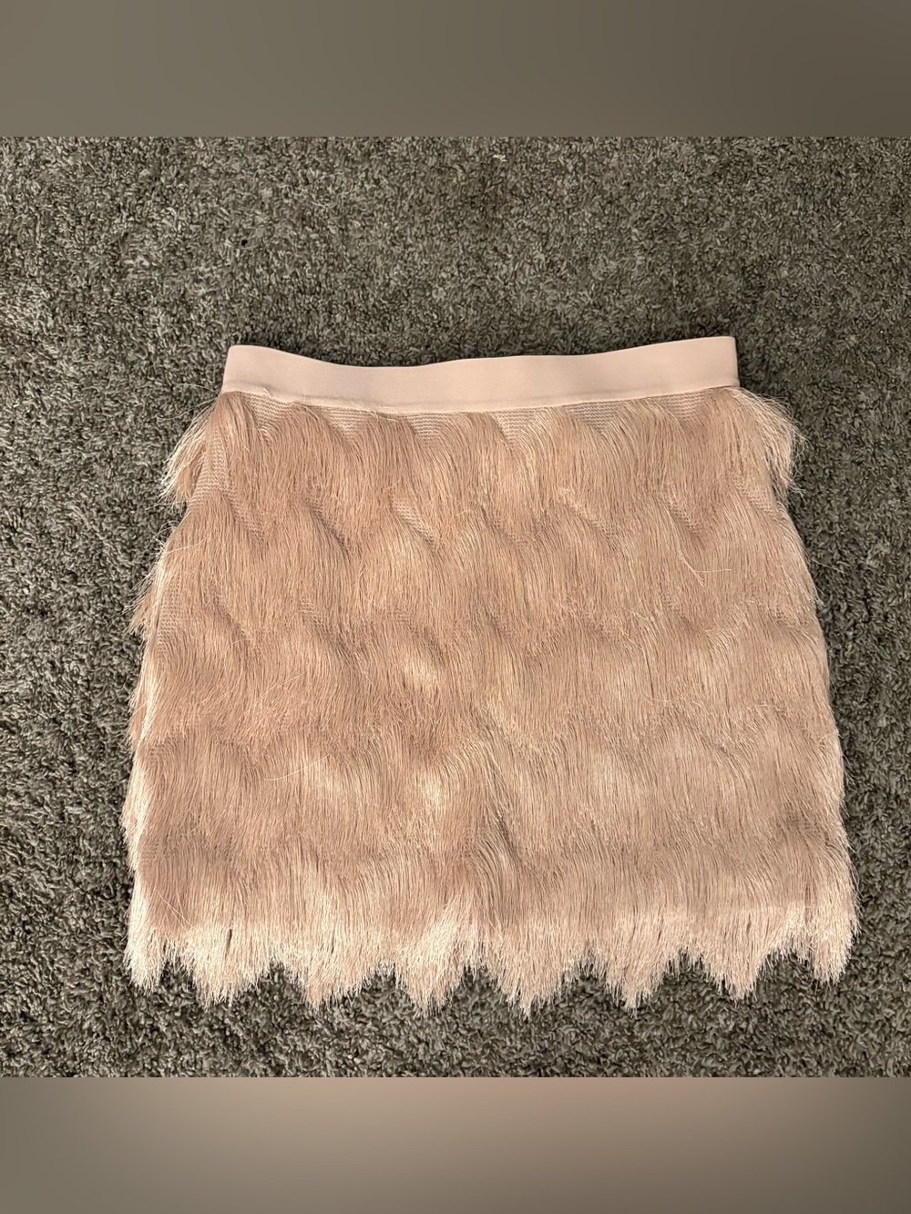 BCBGMAXAZRIA Modie Crochet Fringe Mini Skirt - Picture 3 of 9